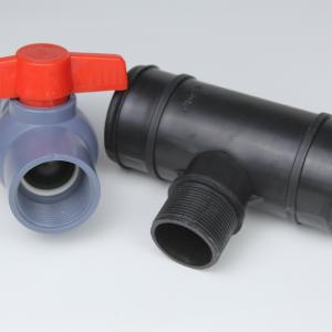 China Blue Black PVC Ball Valve OEM Plastic Ball Valve In The Agricultural Industry supplier