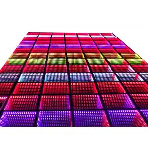 China Tempered Glass Stage Lighting Equipments 3D Spark Wedding LED Dance Floor Panel supplier