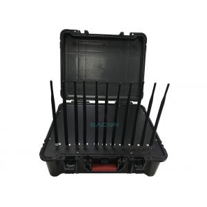 China Handheld Box Manpack Jammer 11 Channels Antenna 55W High Power Built - In Battery wholesale