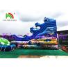 China Giant Outdoor Inflatable Water Parks With Slide And above ground swimming pool wholesale
