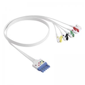 China P-Hilips 989803174211 989803173131 Disposable 5 Lead ECG Cable Grabber Clip Din DG Style IEC supplier