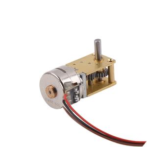 China Multiple Gear Ratio Double Stacked 15mm Stepper Motor With Worm Gearbox supplier