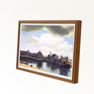 High Definition Indoor Digital Photo Frame With Optional Crude Wood Frame