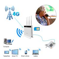 China 4 Antennas LTE Router Volte 1200mbps CPE LTE Wireless Router Sim Card Slot on sale