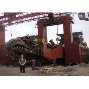 30 Inch Dual Pump Dredger , Sand Dredging Machine Diesel Engine Low Fuel Consumption