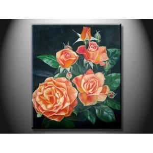 China Eco - Friendly Wood Board Landscape Paint Hand made Oil Painting with Flower XSHH107 supplier