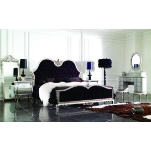 High Loft Baroque Luxury King Size Bed Full Solidwood Handmade Bedroom Furniture Sets
