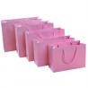 Personal logo printing ladies underwear Pink color paper shopping bag