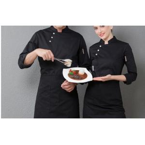 China Designer Chef Uniforms Long Sleeve Tops + Apron Costumes Chef Overalls Kitchen Uniform Restaurant Clothing Cooking Wear supplier
