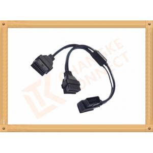 China OBD 16 Pin Automotive Extension Male To Female Cable Y Type CK-MF16Y02L supplier