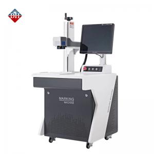 China 50w 20w 30w Fiber Laser Marking Machine For Metal Cabinet supplier