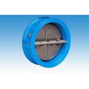 China Wafer Butterfly Type Duo / Dual Plate Swing Check Valve With Spring ANSI 16.5 B supplier