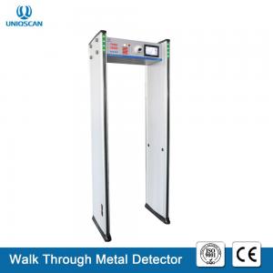 6 Detecting Zones Body Scanner Door Walk Through Metal Detector With Two Adjustable Infrared CCTV Cameras