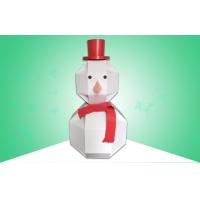 China Corrugated Cardboard Standees Cardboard Snow Man for Christmas Promotion on sale