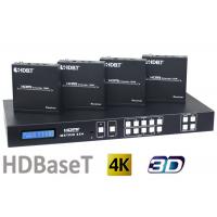 China HDMI1.4 4X4 HDBaseT Matrix Switcher With 4Pcs 70M And 100M HDMI HDBaseT Receivers on sale