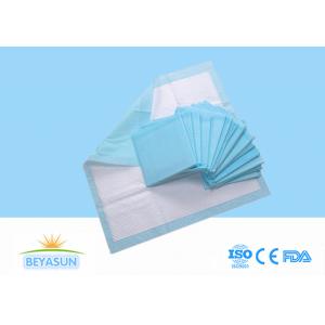 Blue Disposable Bed Underpads Incontinence 60x90cm With Wood Pulp And SAP