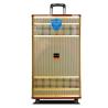 China Custom Wooden Portable Trolley Speaker Audio Sound System With Microphone wholesale