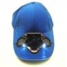 China Long Brim Cotton Unisex Baseball Caps 52cm-62cm With Solar Powered Fan Hat Panel wholesale