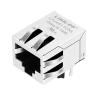 China Halo HFJ11-E2450ERL Compatible con LINK-PP LPJ4011CNL 10/100 Base-T con puerto único Ethernet Jack RJ45 Tab Down sin LED wholesale