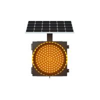 China 300mm Yellow Flashing Warning Solar Other Safety Products LED Traffic Light on sale