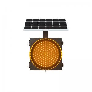 300mm Yellow Flashing Warning Solar Other Safety Products LED Traffic Light