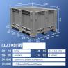 China Collapsible Plastic Box Pallets Pallet Box-Foldable Pallet Pack Collapsible Bulk Container Heavy Duty Industrial Use Folding Plastic Pallet Box Plastic Stackable Collapsible Pallet Crates wholesale