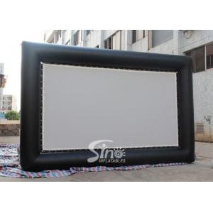 China Custom made giant advertising inflatable movie screen with back frame for outdoor use supplier