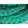 Electric Galvanized PVC Coated Razor Wire With Sharp Blade Garden Security