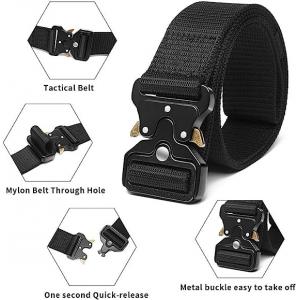 Tactical Belt For Men,Military Belts For Men,1.5" Reinforced Nylon Web Work Tactical Belt With Cobra Buckle
