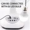 12Inch Electric Solar Rechargeable Table Fan For Living Room Floor Ventilation