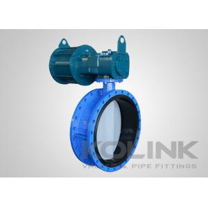Pneumatic Actuated Concentric Butterfly Valve Shutoff And Throttling Operation
