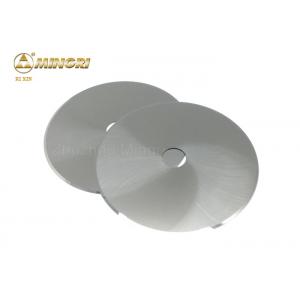 China Tobacco Cutting Tungsten Cemented Carbide Disc Cutter Blade / Knief Round Shape supplier