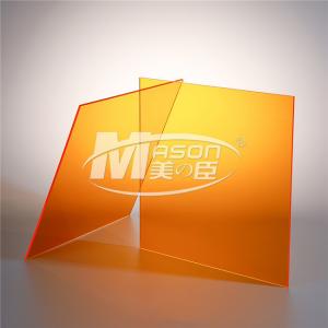 China 3mm Acrylic Orange Perspex Sheet Cutting Perspex Plastic Board Sheet Plexiglass supplier