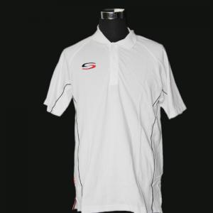China Casual Apparel White Soft Custom Polo Shirts 200GSM For Attending Meeting supplier