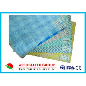 China Mesh Printing Non Woven Roll , Spunlace Nonwoven Wipes With Different Color / Pattern supplier