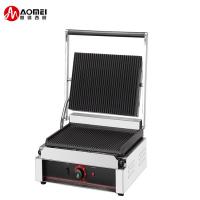 China Commercial Electric Grilled Sandwich Panini Maker with Upper Grill Size 215*215mm on sale