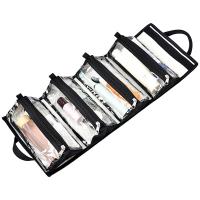 China Travel Extra Large Hanging Toiletry Organizer Bag Separated PVC Make Up Pouch 9X5 on sale
