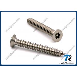 China Stainless Steel Flat head Torx Tamper Proof Self-tapping Thread Cutting Screws supplier