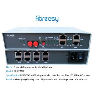China 1~ 8 FXO FXS RS232のイーサネット（eth率100/1000m） Em繊維装置 supplier