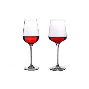 China Personalized Clear Long Stem Wine Glasses / Crystal Red Wine Glasses supplier