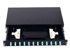 1U 19' Premium Sliding Fiber Optic Patch Panel Rack Mount For LC Adapter