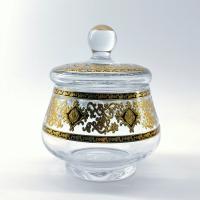 China Clear Sugar Glass Bowls 300ml Capacity Modern Kitchen Sugar Bowl on sale