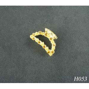 China Children's Jeweled Hair Accessories Fashion Plated Gold Flower Hairpin Jewellery supplier