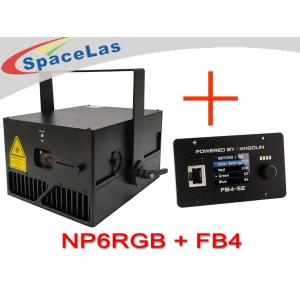 China 6 Watt DJ Laser Light NP6RGB With Pangolin FB4-SE With Plastic Flight Case Package supplier