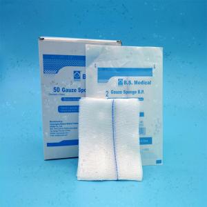 China Low Factory Price Sterile Cotton Gauze Swabs Ultraviolet Light Disinfect Gauze Dressing Pad supplier