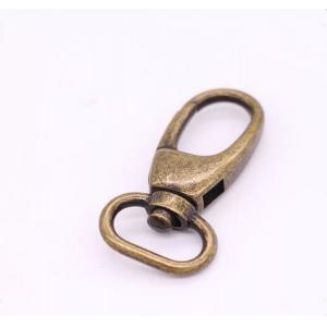 China Metal Small Swivel Eye Snap Hook , Solid Brass Swivel Snap Hook For Bags / Purses wholesale
