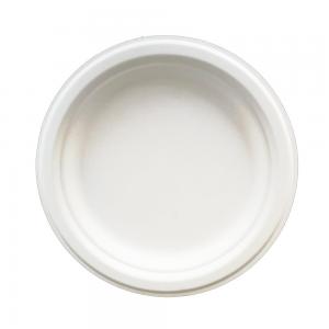 6 Inch Compostable Dessert Plates Disposable Bagasse Round Paper Plate