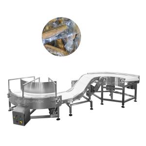 China Food Grade Stainless Steel Belt Conveyor Electric Power Corn Variable Direction Conveyor supplier