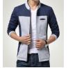 Mens Highneck Zip Up Jacket fashion stripe jacket series for men