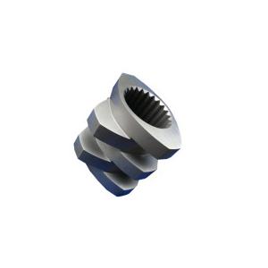 China Pet Food Double Screw Extruder Covey Screw Element Segment Dog Food Extruder Spare Parts supplier